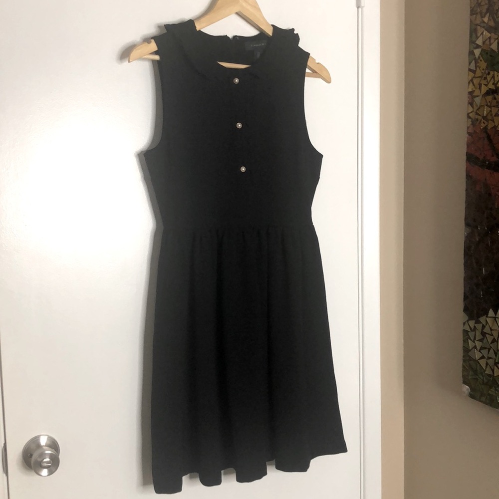 Tahari Black Women's Collard Dress.